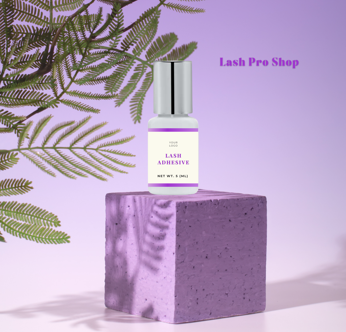 Lash Adhesive Label Template