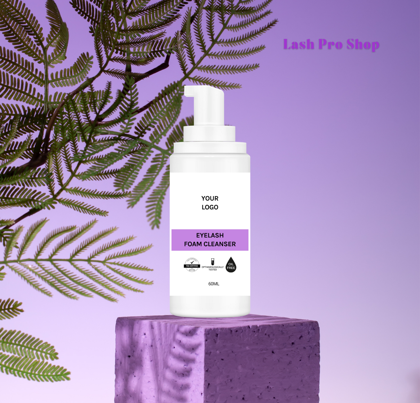 Lash Shampoo Label Template